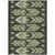 9' X 12' Olive Green And Artichoke Green Southwestern Washable Indoor Outdoor Area Rug - Olive Green, Artichoke Green