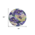 8' Purple And Lavender Round Floral Washable Indoor Outdoor Area Rug