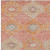 10' X 14' Coral And Gray Aztec Washable Indoor Outdoor Area Rug