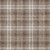 10' X 14' Brown Beige And Gold Plaid Washable Indoor Outdoor Area Rug