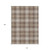 10' X 14' Brown Beige And Gold Plaid Washable Indoor Outdoor Area Rug