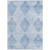 8' X 10' Blue Geometric Washable Non Skid Indoor Outdoor Area Rug