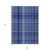 9' X 12' Navy Blue Plaid Washable Non Skid Indoor Outdoor Area Rug