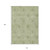 10' X 14' Sage And Artichoke Green Floral Washable Indoor Outdoor Area Rug - Sage, Artichoke Green