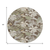 8' Brown Beige And Olive Green Round Botanical Leaves Washable Indoor Outdoor Area Rug