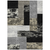 8' X 10' Black Taupe And Ivory Geometric Washable Indoor Outdoor Area Rug