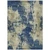10' X 14' Navy Blue And Beige Abstract Washable Indoor Outdoor Area Rug - Navy Blue, Beige