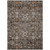 10' X 14' Dark Brown Brown And Taupe Oriental Washable Indoor Outdoor Area Rug