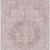 10' X 14' Pink Floral Medallion Washable Indoor Outdoor Area Rug
