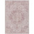 10' X 14' Pink Floral Medallion Washable Indoor Outdoor Area Rug