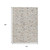 10' X 14' Linen And Gray Geometric Washable Indoor Outdoor Area Rug
