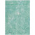 9' X 12' Teal Blue Aqua And Green Abstract Washable Indoor Outdoor Area Rug