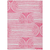8' X 10' Blush Abstract Washable Non Skid Indoor Outdoor Area Rug