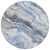 8' Blue And Silver Round Abstract Washable Indoor Outdoor Area Rug