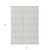 8' X 10' Silver And Ivory Geometric Washable Indoor Outdoor Area Rug