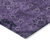 10' X 14' Eggplant Purple And Plum Floral Washable Indoor Outdoor Area Rug