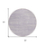 8' Lavender And Lilac Round Abstract Washable Indoor Outdoor Area Rug