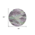 8' Lavender And Lilac Round Floral Washable Indoor Outdoor Area Rug