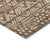 9' X 12' Terra Cotta And Beige Southwestern Washable Indoor Outdoor Area Rug