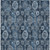 8' X 10' Navy Blue And Denim Blue Damask Washable Indoor Outdoor Area Rug