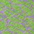 8' Lime Green And Purple Round Geometric Washable Indoor Outdoor Area Rug
