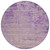 8' Purple And Beige Round Abstract Washable Indoor Outdoor Area Rug
