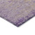 8' Purple And Beige Round Abstract Washable Indoor Outdoor Area Rug
