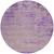 8' Purple And Beige Round Abstract Washable Indoor Outdoor Area Rug