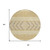 8' Gold Taupe And Beige Round Southwestern Washable Indoor Outdoor Area Rug
