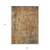 9' X 12' Copper And Brown Abstract Washable Indoor Outdoor Area Rug