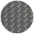 8' Black And Ivory Round Geometric Washable Indoor Outdoor Area Rug Transitional Style - Black, Ivory Color