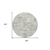 8' Ivory And Gray Round Abstract Washable Indoor Outdoor Area Rug