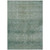8' X 10' Teal Blue And Ivory Geometric Washable Indoor Outdoor Area Rug - 880016760682
