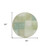 8' Artichoke Green And Beige Round Abstract Washable Indoor Outdoor Area Rug