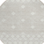 8' Ivory And Gray Round Geometric Washable Indoor Outdoor Area Rug