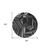 8' Black And Gray Round Geometric Washable Indoor Outdoor Area Rug