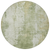 8' Sage And Ivory Round Abstract Washable Indoor Outdoor Area Rug