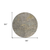 8' Ivory Gray And Black Round Abstract Washable Indoor Outdoor Area Rug