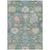 8' X 10' Sage Ivory And Pink Floral Washable Indoor Outdoor Area Rug