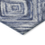 10' X 14' Navy Blue And Sky Blue Geometric Washable Indoor Outdoor Area Rug