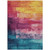 10' X 14' Merlot And Blush Abstract Washable Indoor Outdoor Area Rug