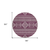8' Eggplant And Ivory Round Southwestern Washable Indoor Outdoor Area Rug