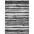 10' X 14' Charcoal And Gray Striped Washable Indoor Outdoor Area Rug - Charcoal, Gray
