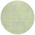 8' Lime Green Gray And Ivory Round Geometric Washable Indoor Outdoor Area Rug