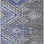 8' X 10' Pewter And Blue Southwestern Washable Indoor Outdoor Area Rug