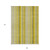 9' X 12' Gold Striped Washable Non Skid Indoor Outdoor Area Rug - Gold