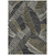 9' X 12' Black Gray And Ivory Floral Washable Indoor Outdoor Area Rug
