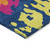 10' X 14' Pink Orange And Blue Abstract Washable Indoor Outdoor Area Rug