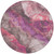 8' Blush And Purple Round Floral Washable Indoor Outdoor Area Rug