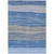 8' X 10' Navy Blue And Gray Striped Washable Indoor Outdoor Area Rug